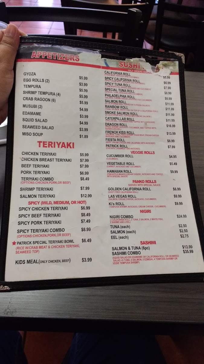 Menu Kee's Teriyaki & Sushi-10