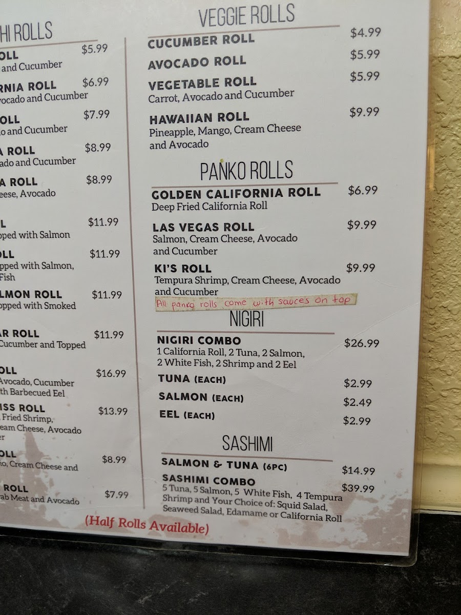 Menu Kee's Teriyaki & Sushi-6